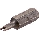 Two-Hole Driver Bits for Tamper Resistant Screws