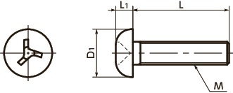 SRW-Schwenkkopf-Maschinenschrauben 寸 法 図