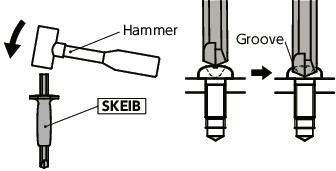 SKEIBD-SETGestreifte Bits zum Entfernen von Schrauben / Schlagschrauber-Sets