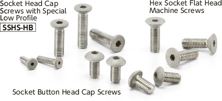 SSHS-HBSocket Head Cap Screws with Special Low Profile - Head Shot Blast