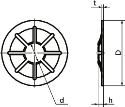 SWAS-SC脱落防止ワッシャ寸法図