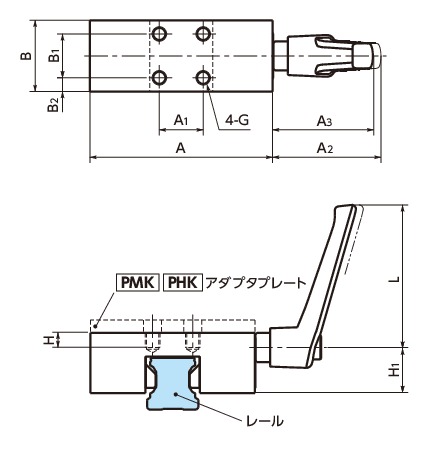 HK-1501-A｜リニアクランパ・ズィー - マニュアル A 47｜NBK【鍋屋