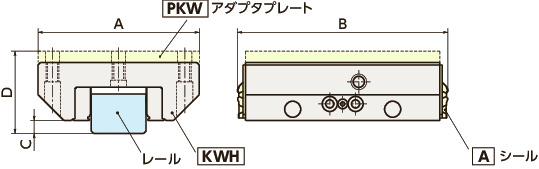 KWHリニアクランパ・ズィー - 油圧 - 常時開