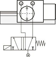 鍋屋バイテック リニアクランパ・ズィー MKS-3501-A MKSシリーズ NBK リニアガイド用ブレーキ・クランプ機構 MKS-3501-A-04｜リニアクランパ・ズィー - 空気圧 - 常時閉 A 100｜NBK