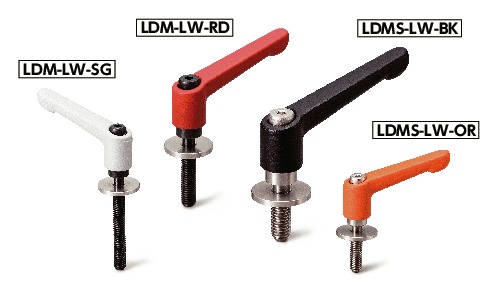 LDM-10-LW30｜クランプレバー - 平座金組み込みタイプ M(並目)ねじの