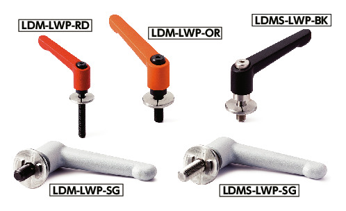 LDM-8-25-LWP25-SG｜クランプレバー - 長穴用座金組み込みタイプ M(並