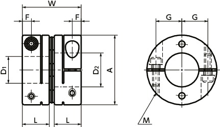 XBSS-44C2A｜フレキシブルカップリング-シングルディスクタイプ-クラン