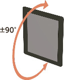 DTAS-MGタブレットPCホルダ - 1軸タイプ - クランプレバー保持 - マグネット取りつけ