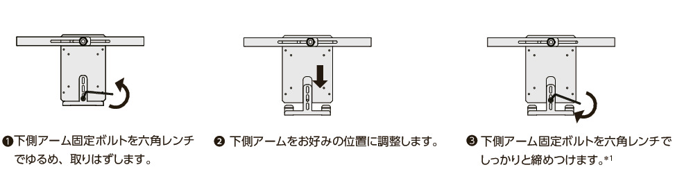 DTAS-MGタブレットPCホルダ - 1軸タイプ - クランプレバー保持 - マグネット取りつけ