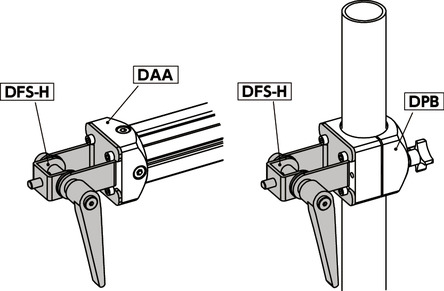 DFS-H_アングルヒンジ - クランプレバー保持|NBK【鍋屋