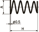 D1-BNカップ・スプリング寸法図