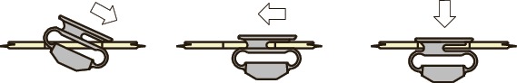 D1-RMSリセプタクル - ミニスナップイン - フロントロード