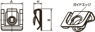 D8-RCリセプタクル - クリップオン寸法図