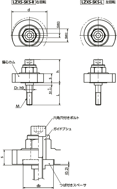 LZXS-SKS 寸法図