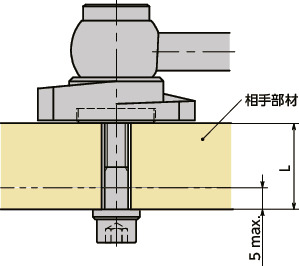 LZYS-GVB-Aラッチレバー - 水平レバータイプ - 上方向締めつけ - 背面取りつけ - ステンレス製