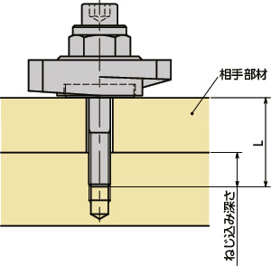 LZYS-SKS-Bラッチレバー - スパナ操作タイプ - 下方向締めつけ - 前面取りつけ - ステンレス製