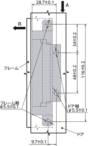 F6コンシールドヒンジ