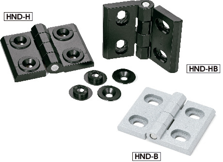 HND-76-60-B-BK｜ピッチアジャスタブルヒンジ A 76 B 60 A1 42 B1 34 C