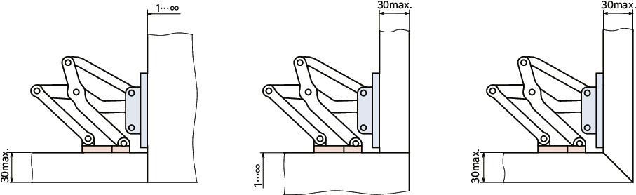 HNMVA_アルミ大型スライドヒンジ - 90°開き|NBK【鍋屋バイテック会社】