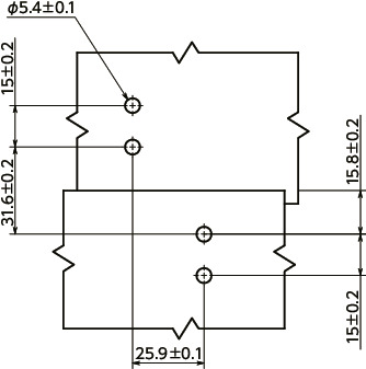 ひひし ST-11A_トルクヒンジ - 通し穴タイプ - ラージサイズ|NBK【鍋屋