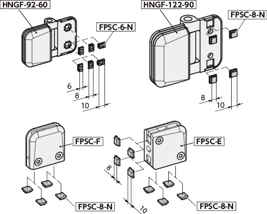 FPSC-Nアルミフレーム取りつけ用Tナット 