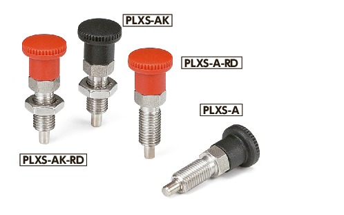 PLXS-8-8-AK｜インデックスプランジャ ロックナットの有無 ○｜NBK