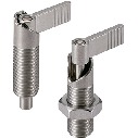 インデックスプランジャ（ステンレス製） - レバータイプ - 180°回転制限 - ロック機構つき
