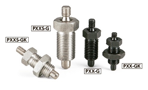 PXX-10-GK｜インデックスプランジャ - ノブなしタイプ ロック
