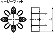 MJ-ERD-SLVMJ用スリーブ寸法図