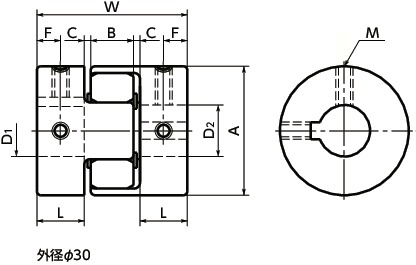 Set Screw Type NBK MJC-55-EWH-11-16 Jaw Flexible Coupling Bore Diameters 11 mm and 16 mm Set Screw Type NBK MJC-55-EWH-11-16 Jaw Flexible Coupling Bore Diameters 11 mm and 16 mm