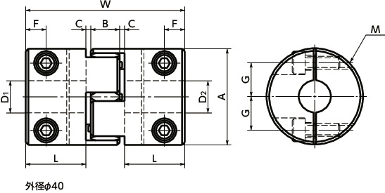 NBK Japan MJC-65K-WH 16mm to 25mm Jaw-type Flexible Coupling NBK Japan MJC-65K-WH 16mm to 25mm Jaw-type Flexible Coupling