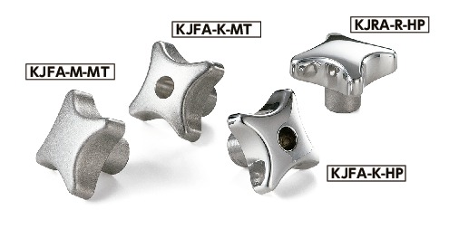 KJRA-32-R6-HP｜十字ノブ（リーマ穴） D 32｜NBK【鍋屋バイテック会社】