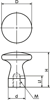 KMPFSメタルプルノブ寸法図