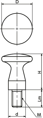 KMPMSメタルプルノブ寸法図