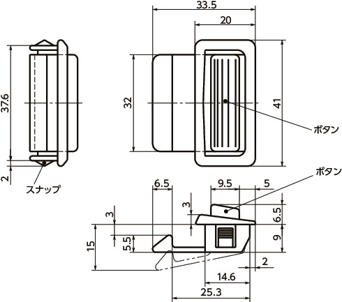 80-202｜スナップインラッチ t min. 1｜NBK【鍋屋バイテック会社】