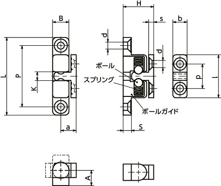 BACボールキャッチ寸法図