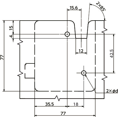 R4-EM-82-330|電気機械式回転ラッチ 取りつけ穴G タイプ めねじ R4-EM-82-330|電気機械式回転ラッチ 取りつけ穴G タイプ めねじ