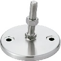 レベリングアジャスタ（おねじ） - アンカー固定タイプ - 六角調整 - ラバーディスクつき