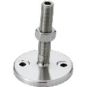 レベリングアジャスタ（おねじ） - アンカー固定タイプ - 六角穴つき - ラバーディスクつき