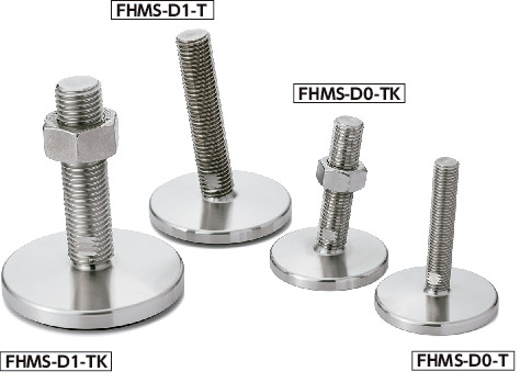 FHMS-100-M16-125-D0-TK｜レベリングアジャスタ（おねじ） - 二面幅