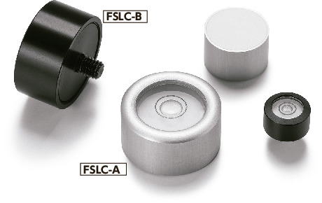 FSLCホルダつき丸形水平器-底面基準タイプ