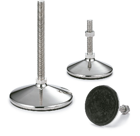 FVMS-S_レベリングアジャスタ（おねじ） - 六角調整 - ラバーパッド