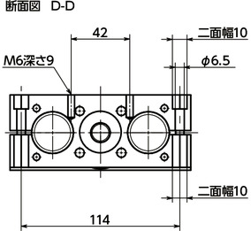 GN491-30アクチュエータ-ダブルチューブタイプ寸法図