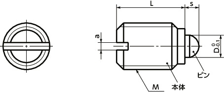 PCF-BNスモールプランジャ寸法図