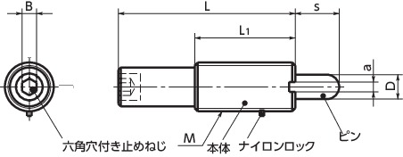 PLP-30-20-S｜ロングストロークプランジャ M(並目)ねじの呼び M30｜NBK