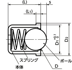 PPR-KUプレスフィットプランジャ寸法図