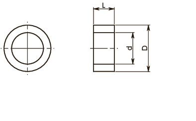 CLGBパワークランパー用センタリングガイドブシュ寸法図