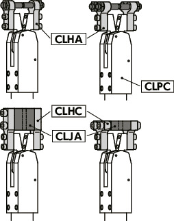 CLPCパワークランパー - 空気圧クランプ式 - 水平クランプ - センタークランプ