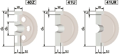 PK-12イソメック<sup>®</sup>ポリドライブプーリー - PK適用寸法図