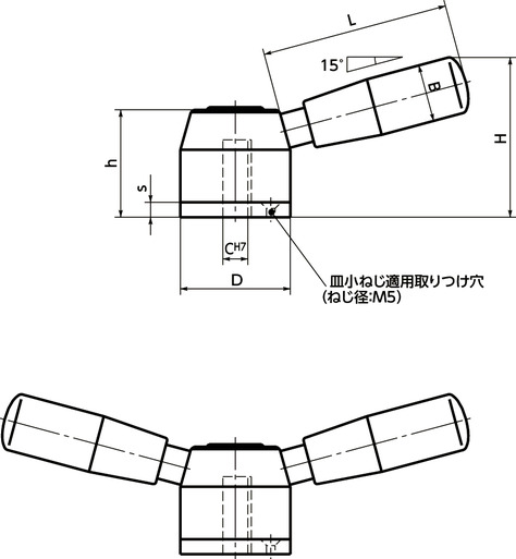LXY-Bインデックスメカニズム寸法図